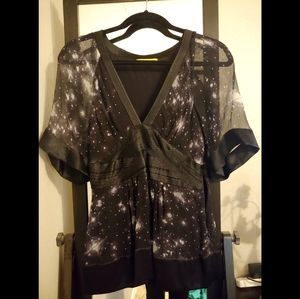 Catherine Malandrino blouse with crystals